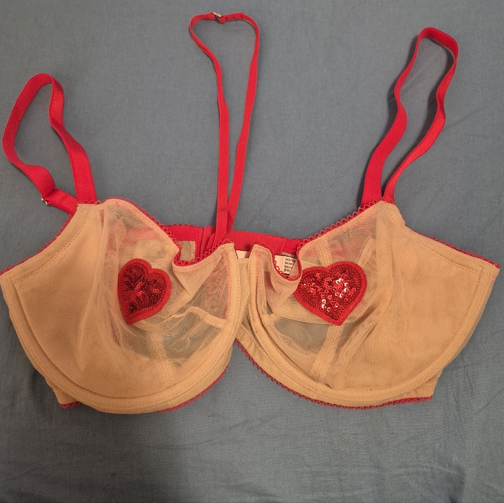 New Victoria's Secret Heart Valentine Bra 34DDD